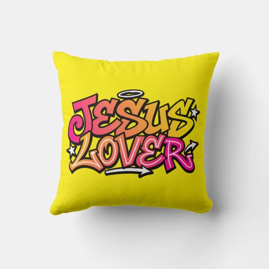 Jesus Lover Kussen (Achterkant)