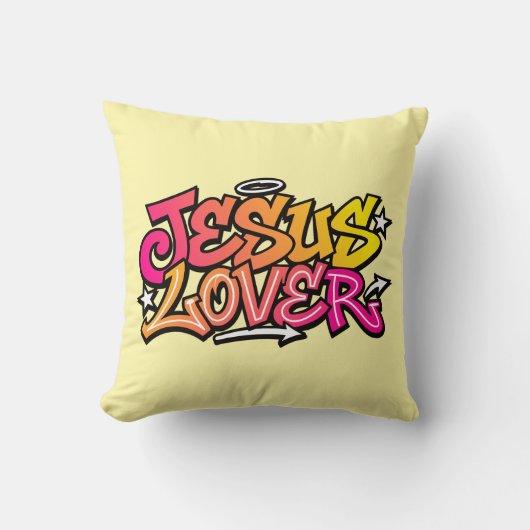 Jesus Lover Kussen (Voorkant)