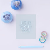 Jesus Loves Christelijk Typografie Ontwerp  Flyer (Enkel)