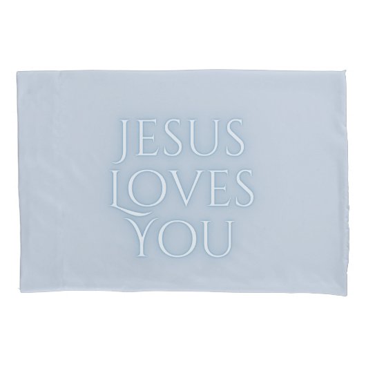 Jesus Loves Christelijke Typografie Ontwerp  Kussensloop (Voorkant)