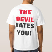 Jesus Loves/Devil Hates T-Shirt (Achterkant)