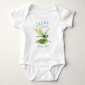 Jesus Loves Little Me Schattige Dragonfly Boy Romper (Voorkant)