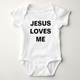 Jesus Loves Me beroemd gemaakt door Baby Jersey Bo Romper