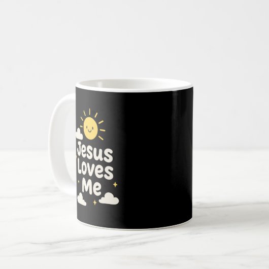 Jesus Loves Me Christian Mug Koffiemok (Voorkant links)