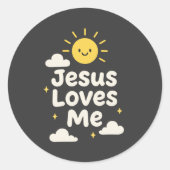 Jesus Loves Me Christian Sticker (Voorkant)