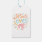 Jesus Loves Me -  design Cadeaulabel (Voorkant)