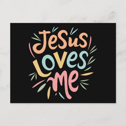 Jesus Loves Me -  design Feestdagenkaart (Voorkant)