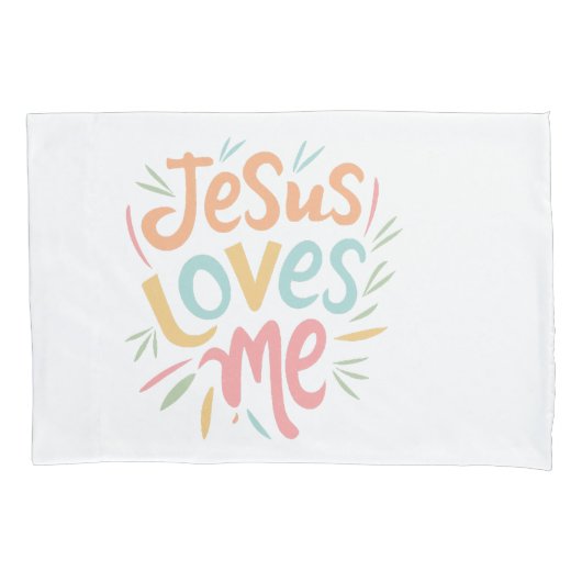 Jesus Loves Me - design Kussensloop (Voorkant)