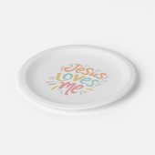 Jesus Loves Me -  design Papieren Bordje (Gekanteld)