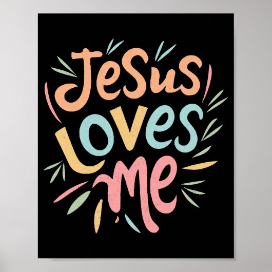 Jesus Loves Me -  design Poster (Voorkant)