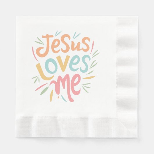 Jesus Loves Me -  design Servet (Voorkant)