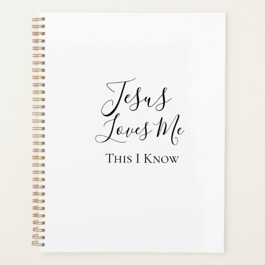 Jesus Loves Me Deze Dagplanner Weet Ik Planner (Voorkant)