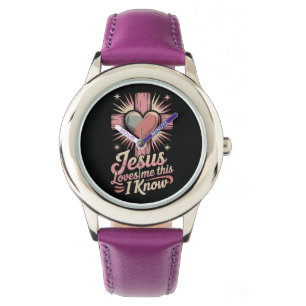 Jesus Loves Me Dit Weet Ik Kinderen Horloge