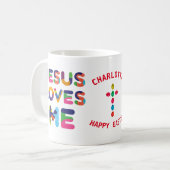 Jesus Loves Me Elegant  Koffie Mok (Voorkant links)