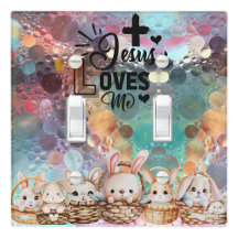 Jesus Loves me Light Switch Hoesje