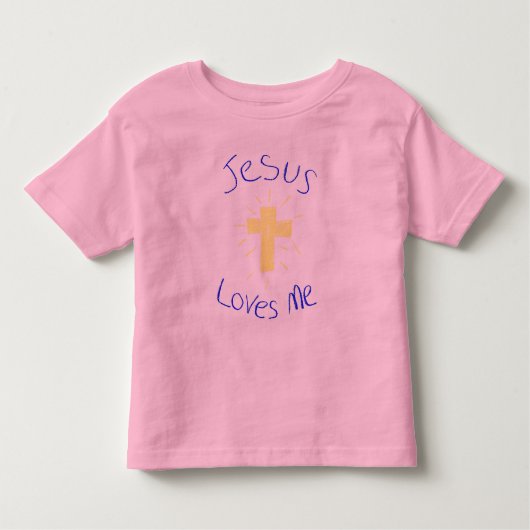 Jesus Loves Me meisje shirt (Voorkant)