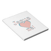 Jesus loves ♥ me! notitieblok (Schuin)