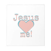 Jesus loves ♥ me! notitieblok (Voorkant)