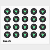 Jesus loves me ronde sticker (Vel)