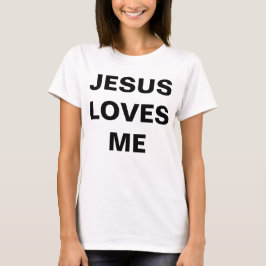 "Jesus Loves Me" T-shirt voor dames