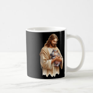 Jesus Loves Moo Deng Bouncy Pig Schattige Ba Koffiemok
