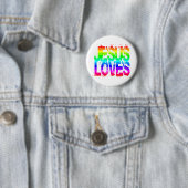 JESUS LOVES RONDE BUTTON 5,7 CM (In situ)