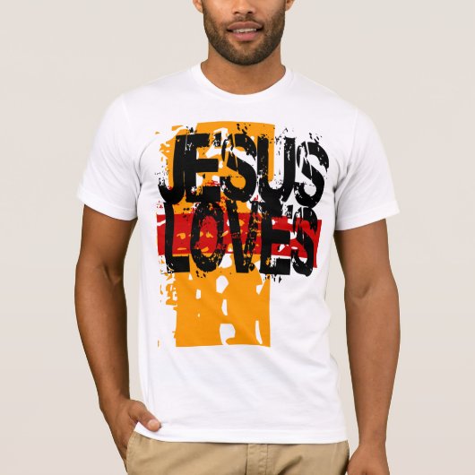 JESUS LOVES T-SHIRT (Voorkant)