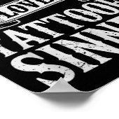 Jesus Loves Tattooed Sinners Christian Faith Inked Poster (Hoek)