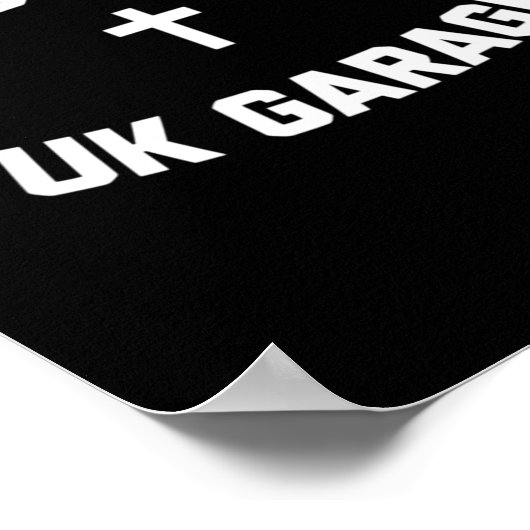 Jesus Loves Uk Garage Poster (Hoek)