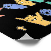 Jesus Loves You Asl Christian Jesus Toddler I Sign Poster (Hoek)