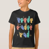 Jesus Loves You Asl Christian Jesus Toddler I Sign T-shirt (Voorkant)