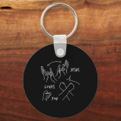 Jesus Loves You Asl Sign Language Christian  Sleutelhanger (Voorkant)