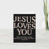 Jesus Loves You Christian Kaart (Voorkant)