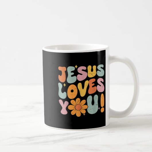 Jesus Loves You Christian Teen Girl God Sister Goo Koffiemok (Rechts)