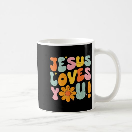 Jesus Loves You Christian Teen Girl God Sister Goo Koffiemok (Rechts)