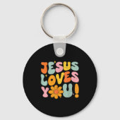 Jesus Loves You Christian Teen Girl God Sister Goo Sleutelhanger (Voorkant)
