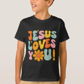 Jesus Loves You Christian Teen Girl God Sister Goo T-shirt (Voorkant)
