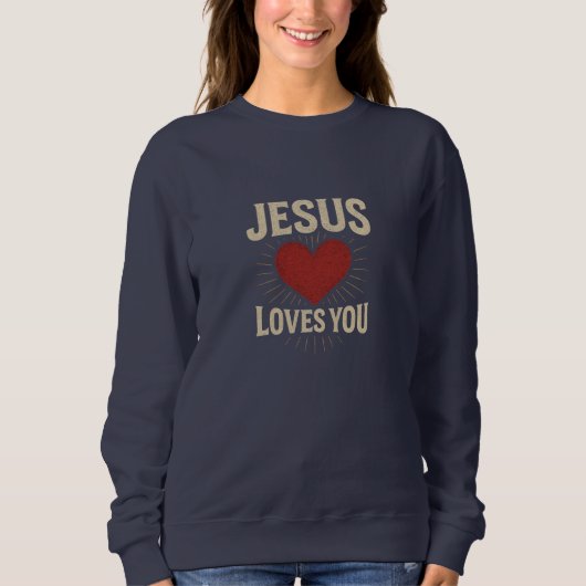 JESUS Loves You - Christian Trui (Voorkant)