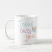 Jesus Loves You Coffee Mok Christelijk Girl Cup (Links)