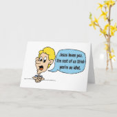 Jesus Loves You, de Rest ons denkt u Bent Kaart (Gele Bloem)