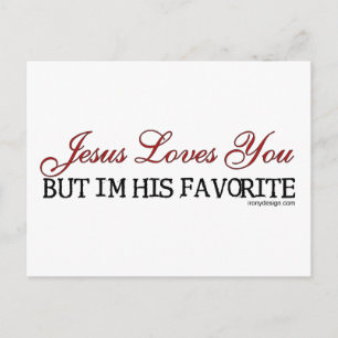 Jesus Loves You Favorite Briefkaart