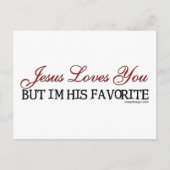 Jesus Loves You Favorite Briefkaart (Voorkant)