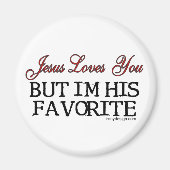Jesus Loves You Favorite Magneet (Voorkant)