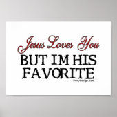 Jesus Loves You Favorite Poster (Voorkant)