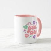 Jesus Loves You heart rainbow  Mok (Voorkant rechts)