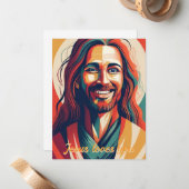 Jesus loves you notitiekaartje (Voorkant / Achterkant in situ)