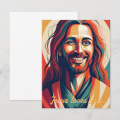 Jesus loves you notitiekaartje (Voorkant / Achterkant)