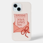 Jesus loves you phone case (Achterkant)
