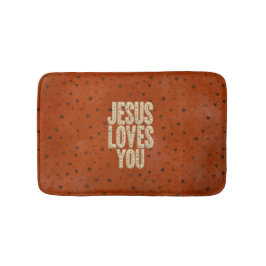 Jesus Loves You Rustic Christian Encouragement Badmat