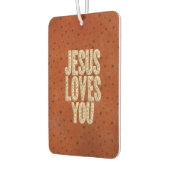 Jesus Loves You Rustic Christian Encouragement Luchtverfrisser (Links)